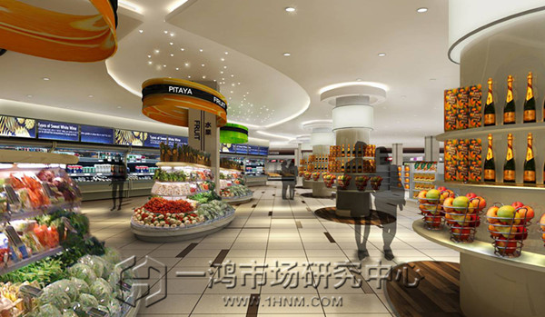 江西多来美农贸市场设计摊位效果图