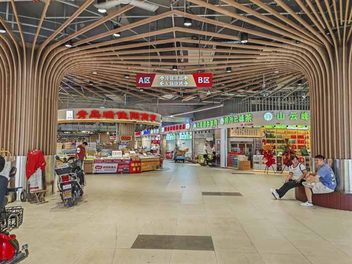 山东青岛抚顺路批发市场-杭州一鸿农贸市场设计院